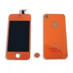 lcd pantalla Iphone 4s original lcd con copy touch mas joystick y tapa trasera naranja